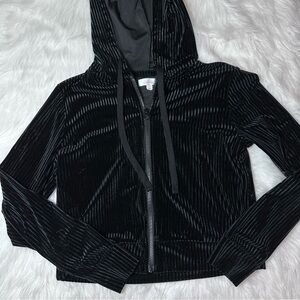 Colsie Velvet Velour Zip Up Jacket